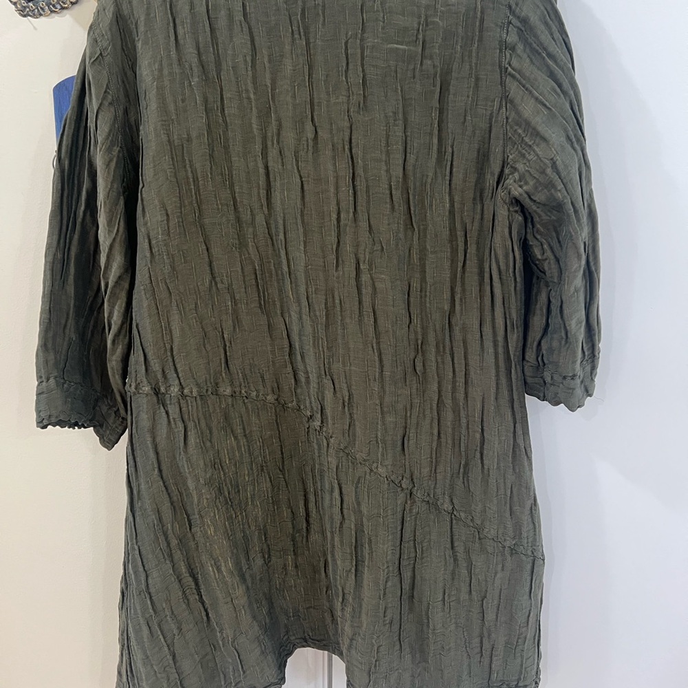Grizas Forest Green Textured Top/Dress